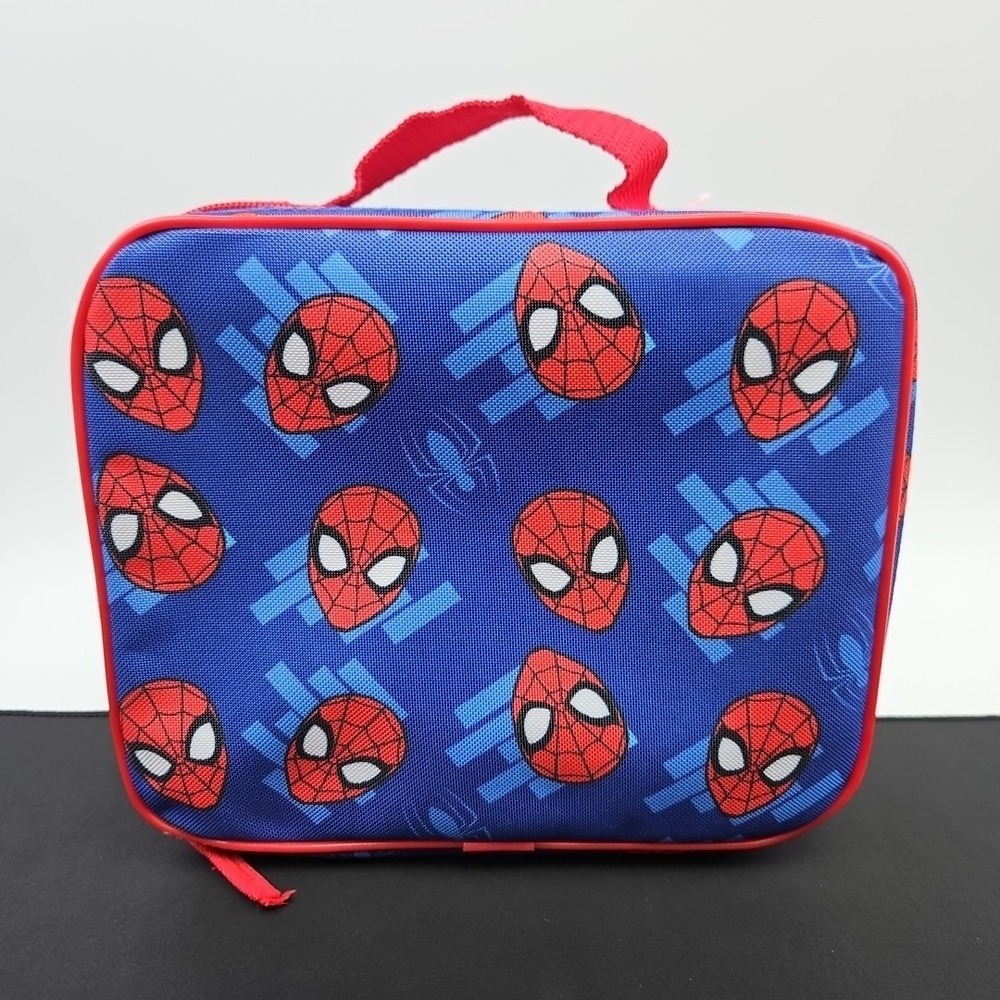 Spider-Man School Lunchbox Insulated Lunch Tote Red‎ Blue Marvel Spidey New